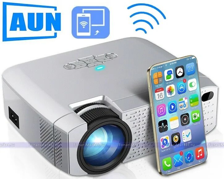 Проектор портативный wi fi. Проектор aun d40w. Led Projector d40w. Мини проектор d40 aun. Портативный проектор led Projector d40w (Wi-Fi, Miracast, Airplay) 2200 люмен лампа.