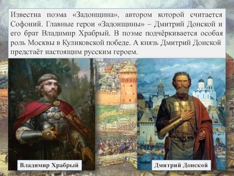 История о великом князе московском задонщина впр