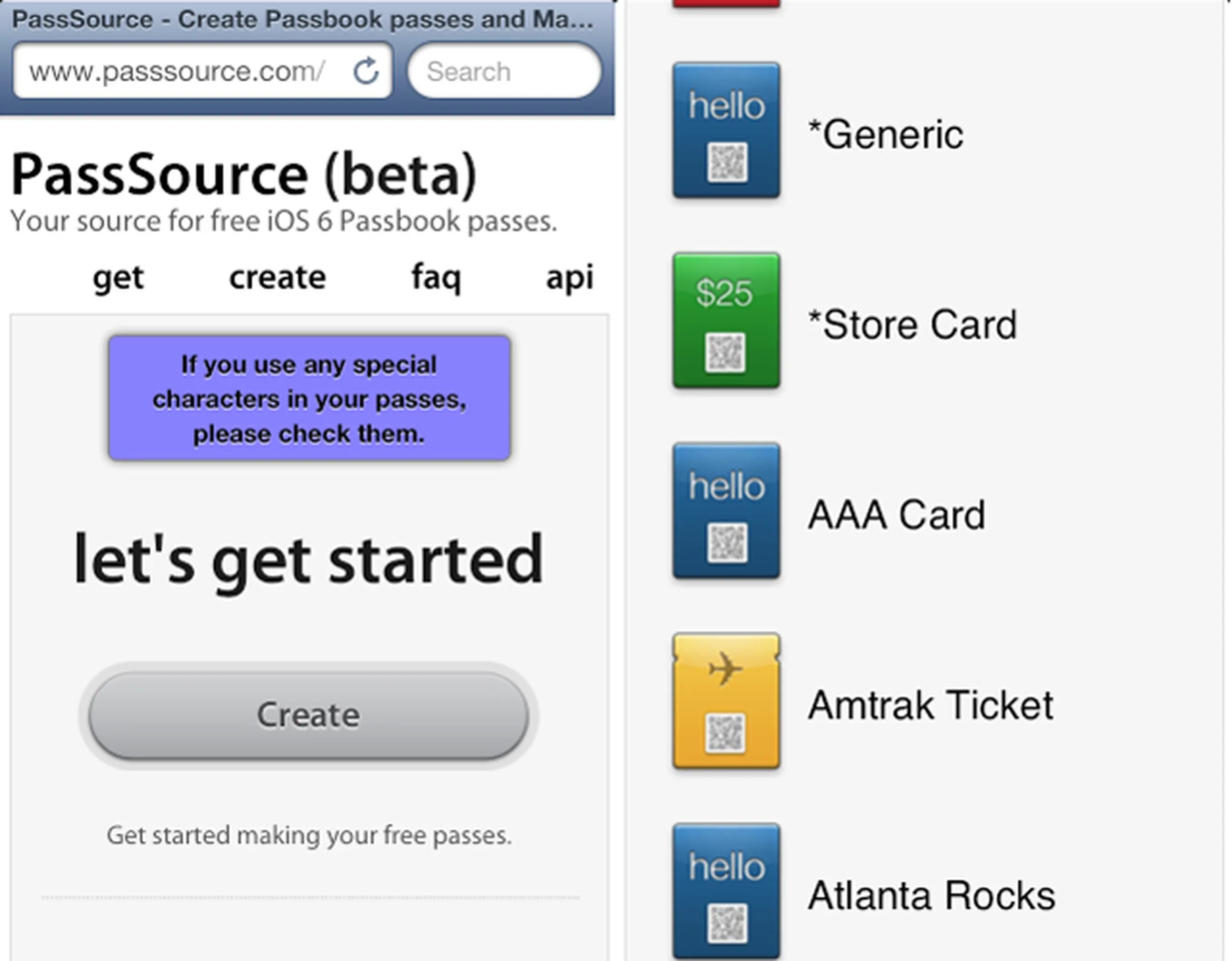 Pass creation. Passbook перевод.