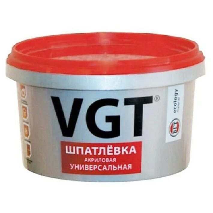 Шпаклевка материалы. Шпатлёвка универсальная влагостойкая VGT 18кг. Шпаклевка ВГТ акриловая универсальная. Шпатлевка фасадная ВГТ 18кг. Шпатлевка VGT акриловая универсальная.