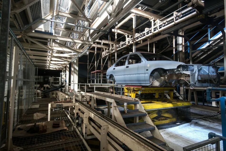 Inside factory
