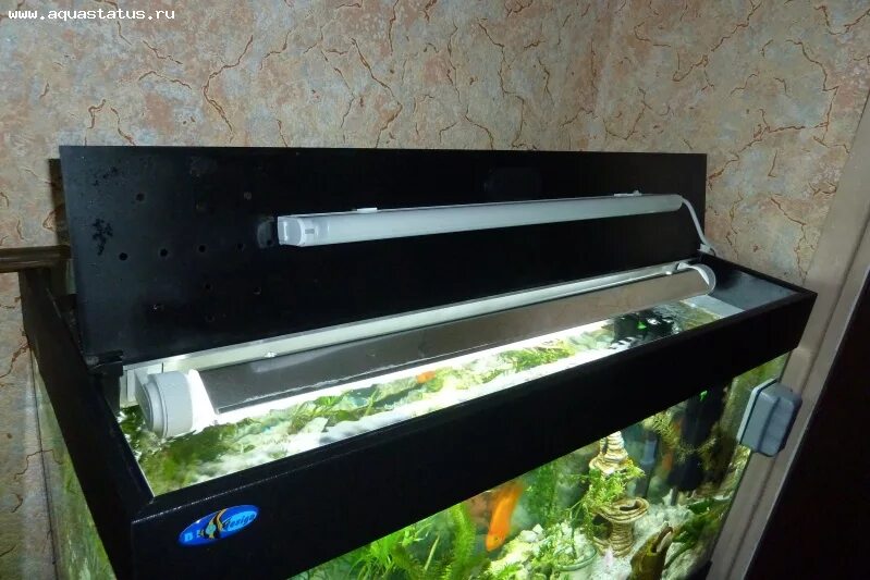 Как поменять лампу в аквариуме на крышке Подсветка для аквариума своими руками из светодиодной ленты