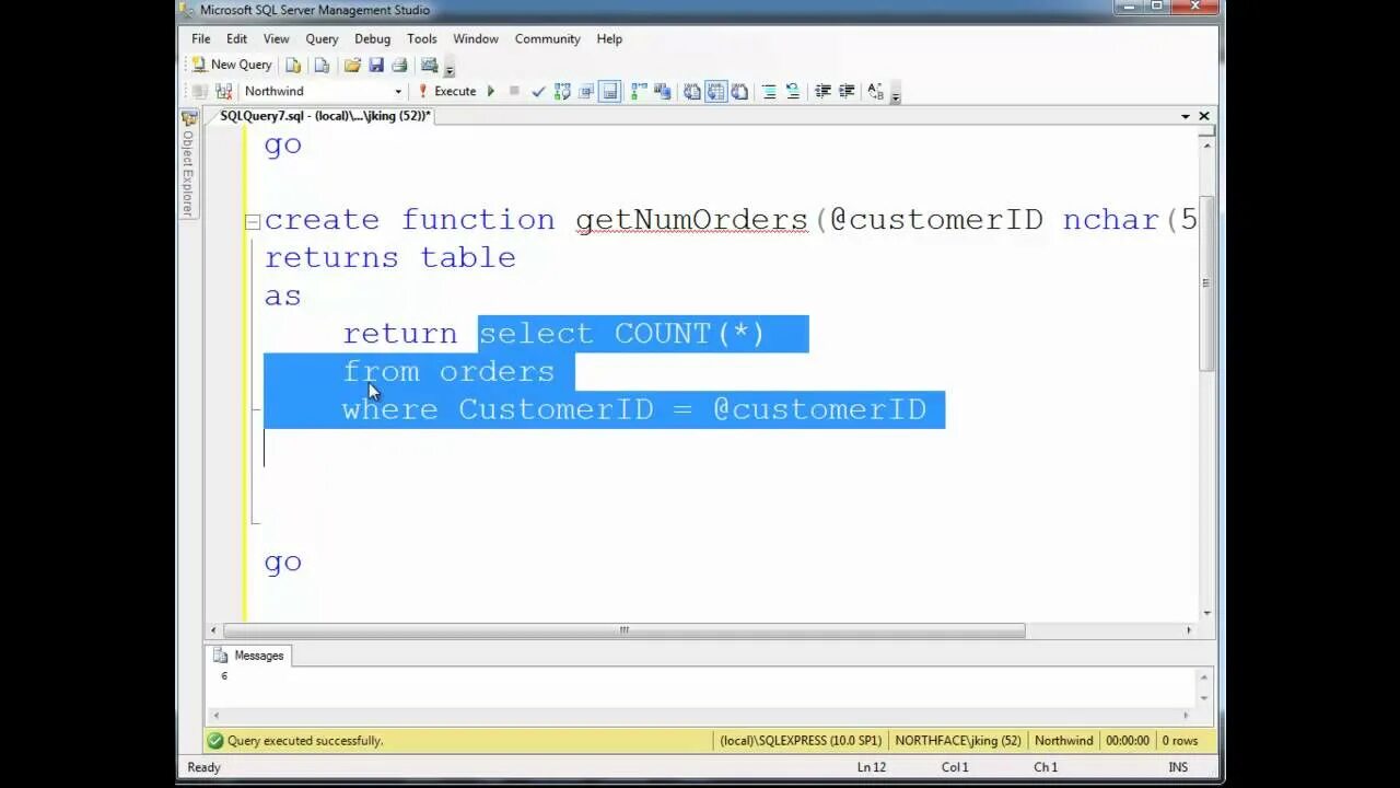 Can create function. Create function sql. sql inline table. inline sql. count sql.