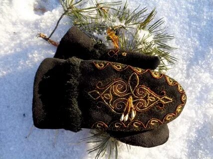 Старинные варежки