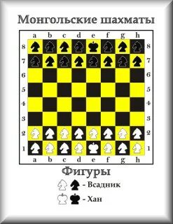 Монгольские шахматы название фигур
