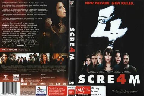 scream 4 (2011) - front back.