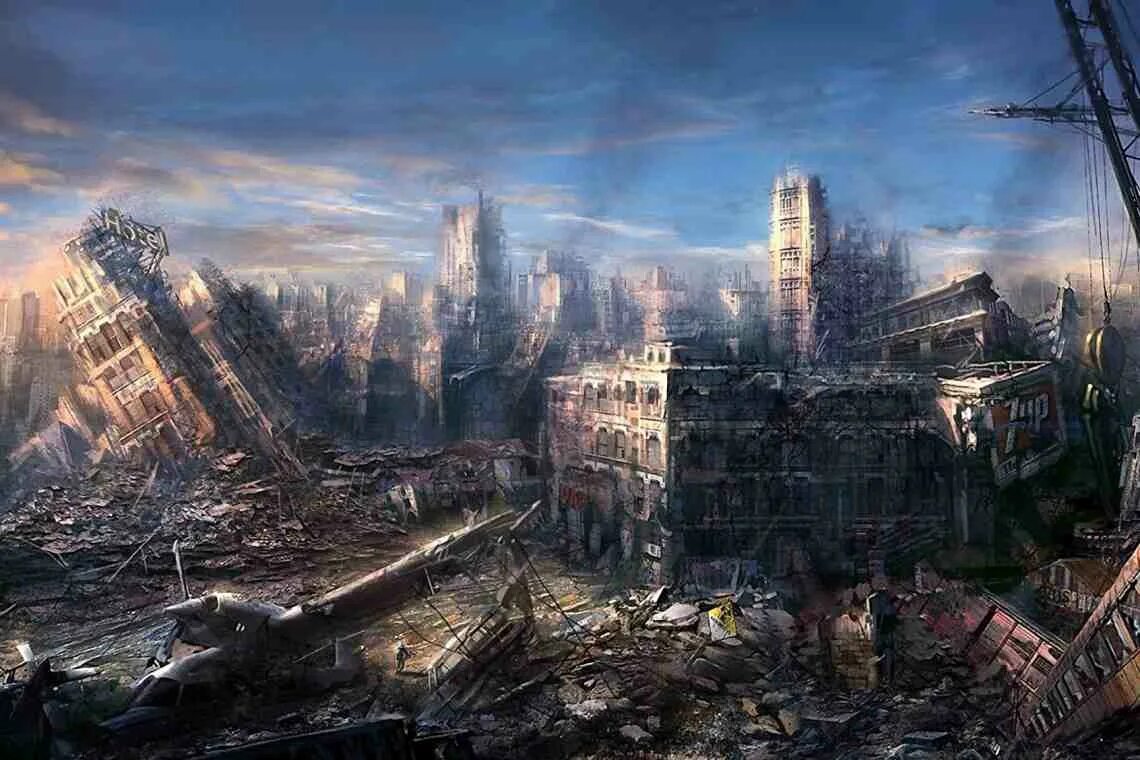Мир после разрушения 122. Метро 2033 Москва Сити. Разрушенный город. После ядерной войны. Постапокалипсис город.