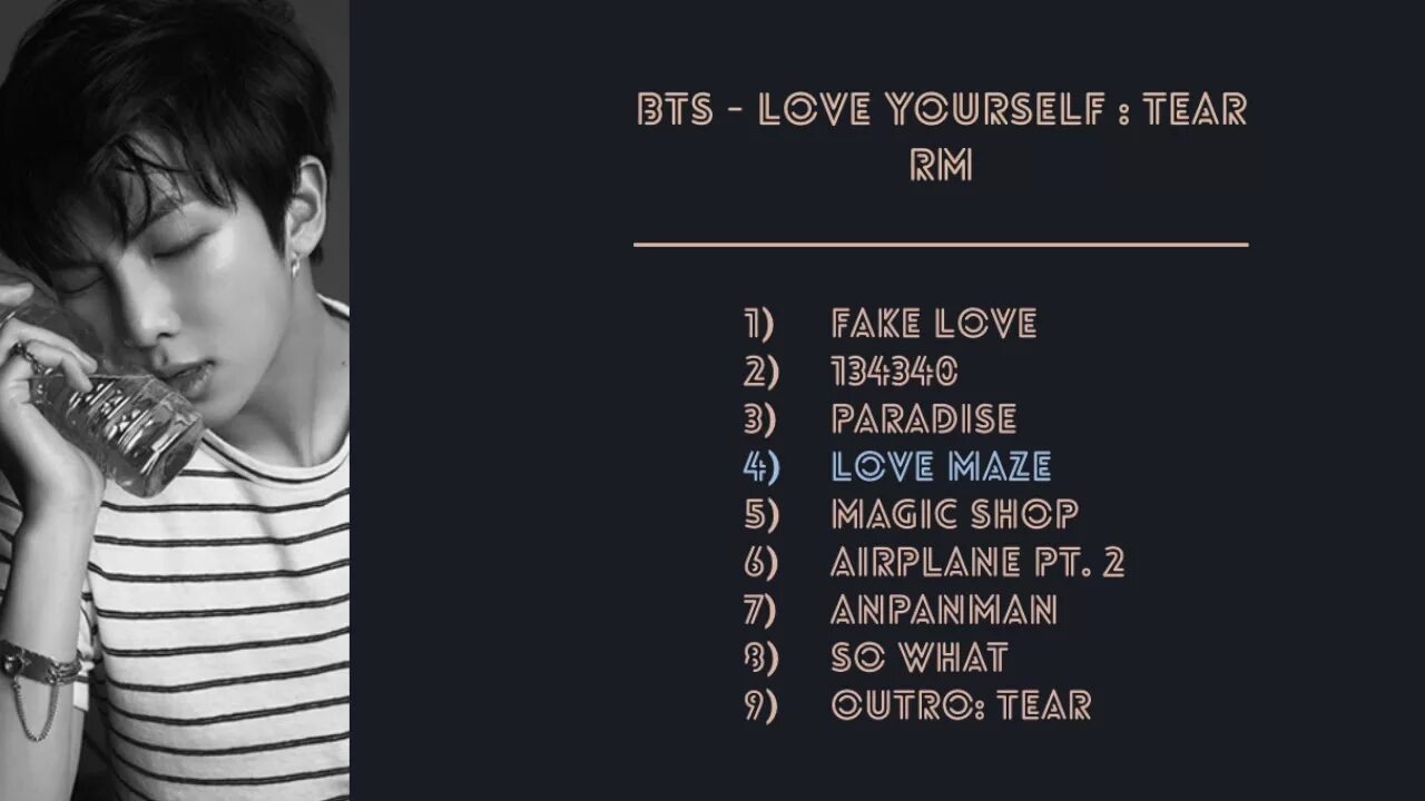 БТС тиар. BTS Love yourself tear. RM Love yourself.