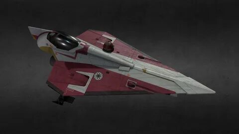 Star Wars - Delta 7 Jedi Starfighter - 3D model by Olof Moleman.