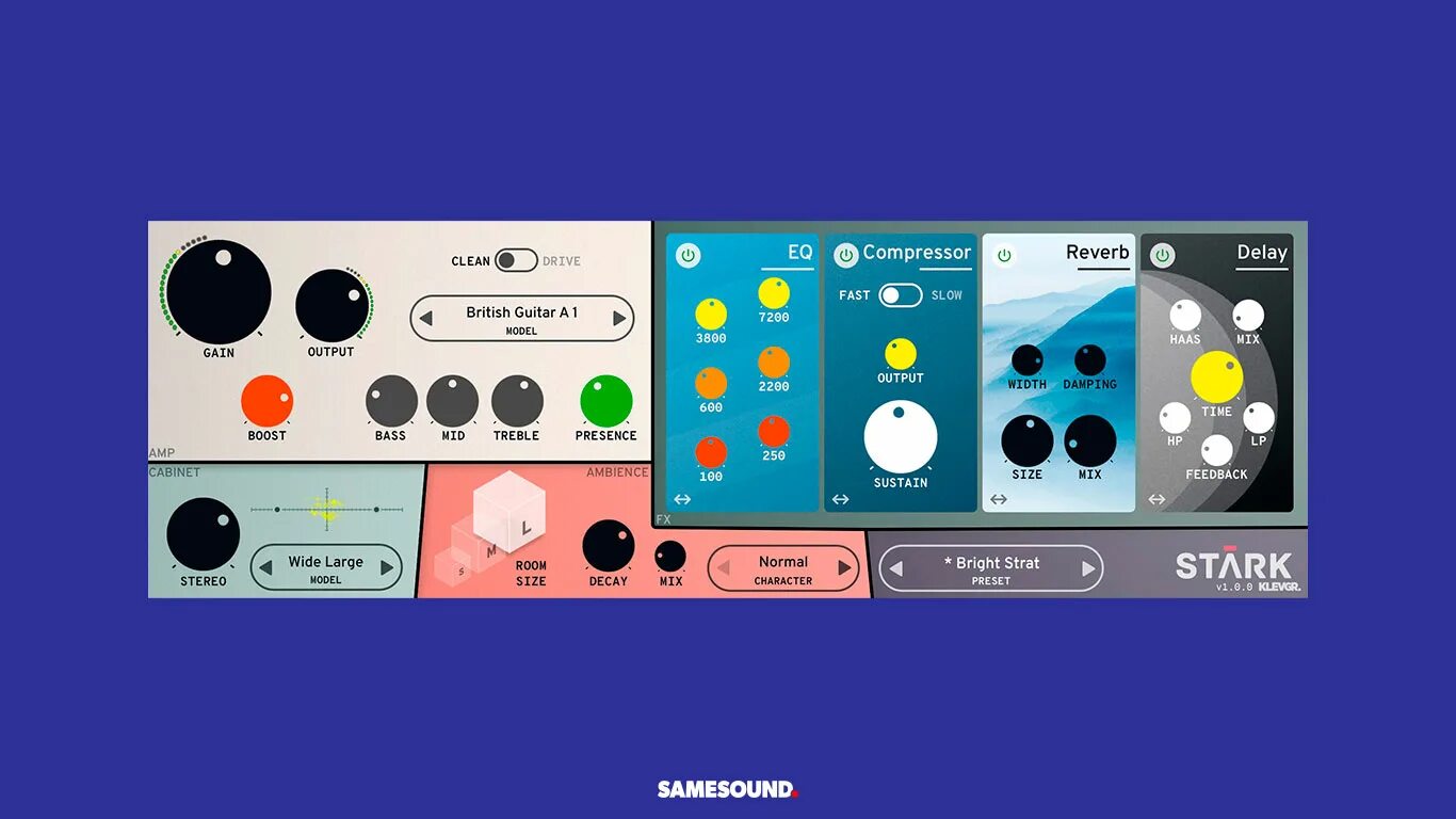 Гитарная эмуляция. Klevgrand. vst эмулятор кабинета. booster для гитары вст эмуляция педали. klevgrand spark.