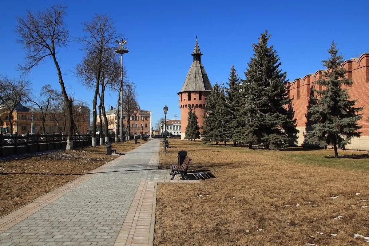 Тула Кремль. Тула (город). Кремлевский сквер Тула.