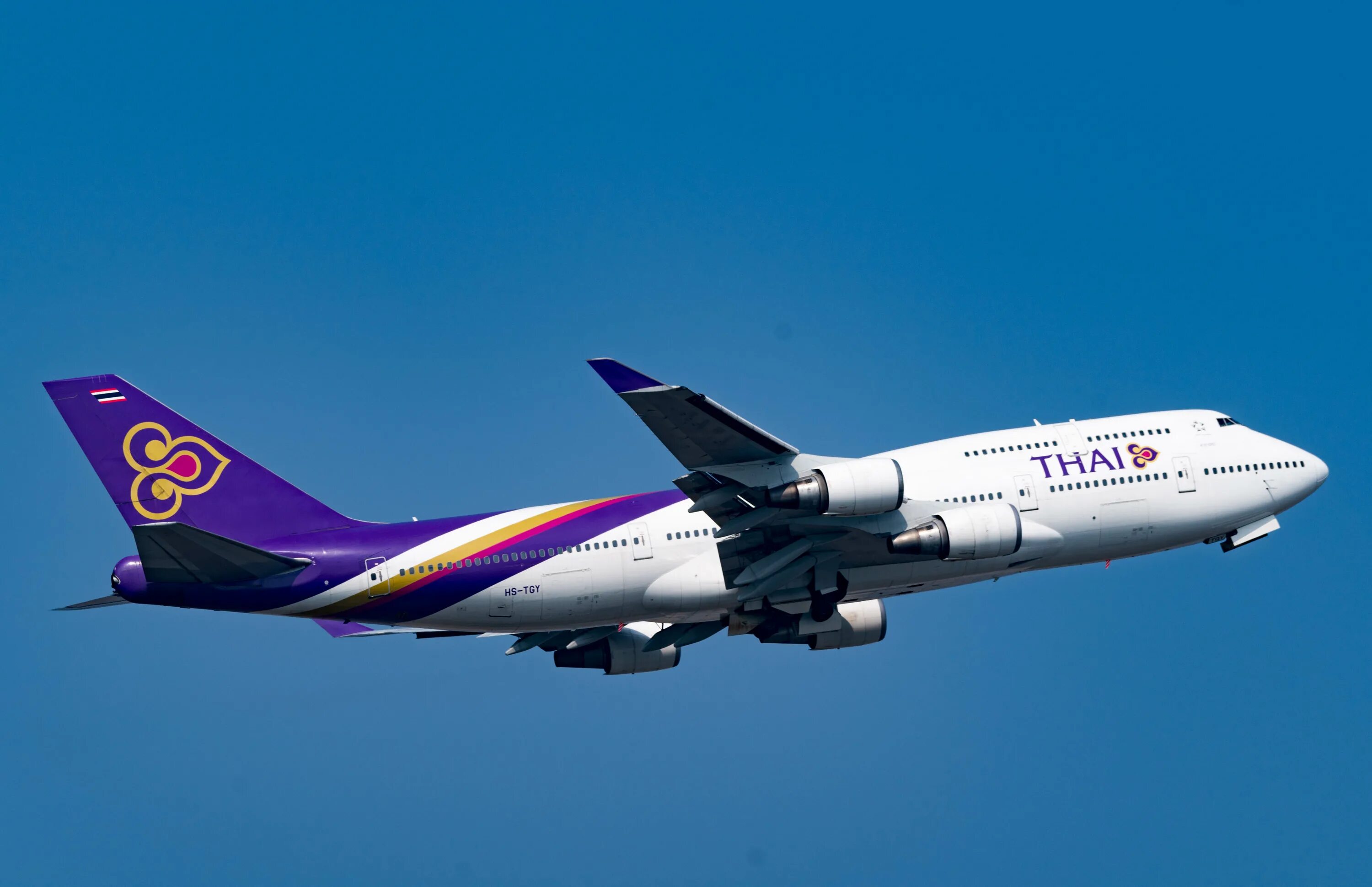 Thai Airways Boeing 747 модель самолета. Реклама Thai Airways. 747 Thai Business.