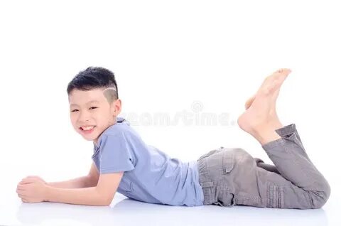 Boy lying