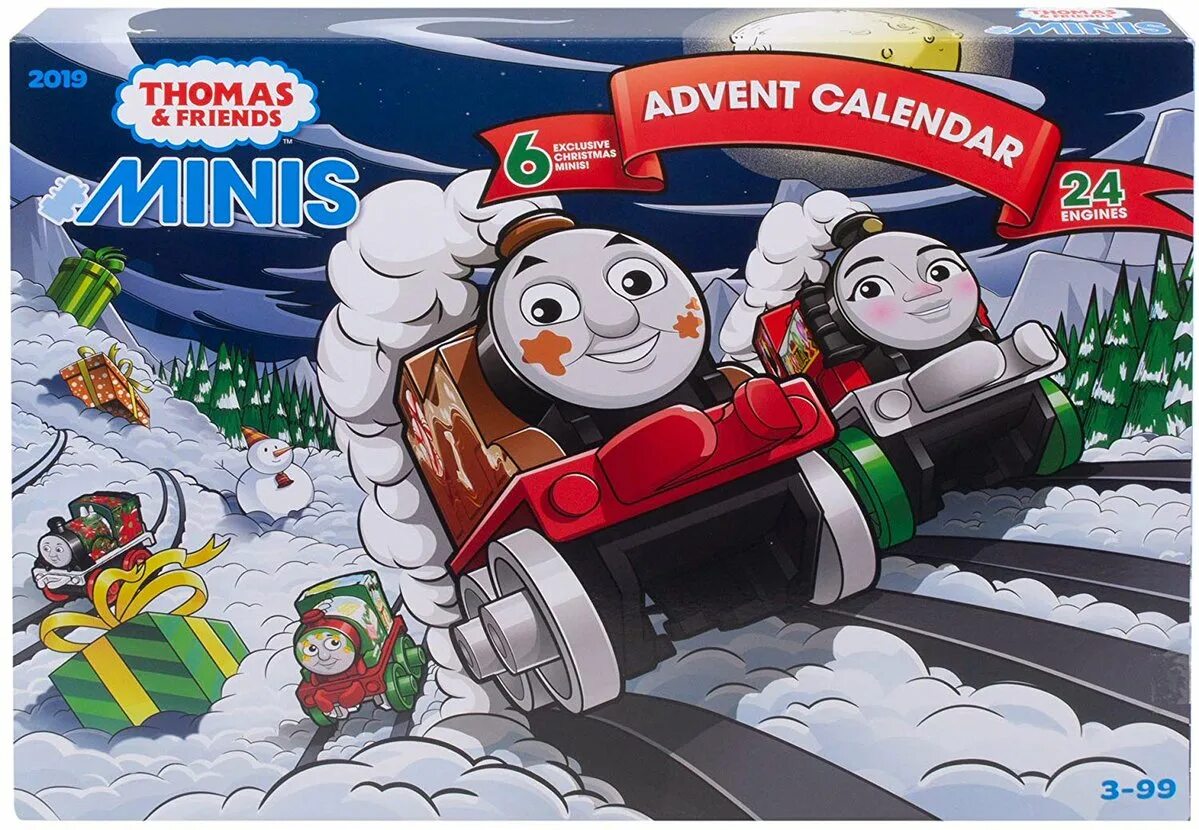 Адвент friends. Thomas &amp; friends advent calendar. адвент-календарь с томасом и дизелями. thomas minis event calendar.