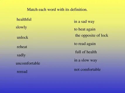 Read the definition of the word