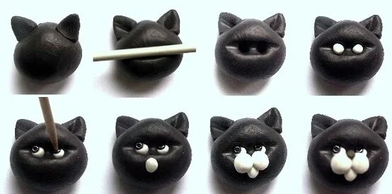 Поделки из плей до. Кот из пластилина. Лепка морда коровы. Лепка собачка. Морда из пластилина.