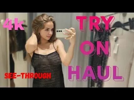 Try on haul transparent bra