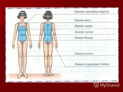 Мерки для построения чертежа плечевого изделия