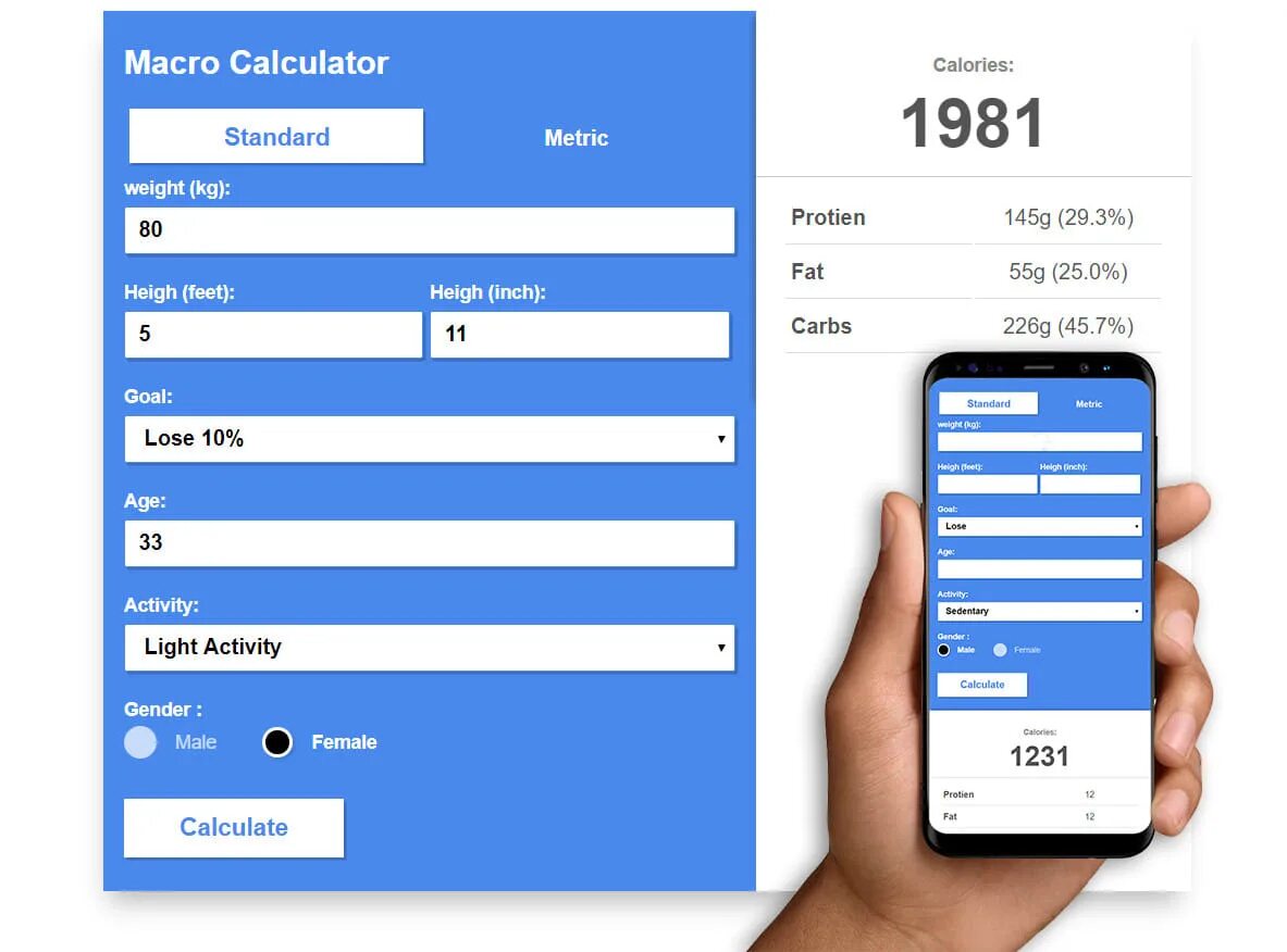 Web calculator