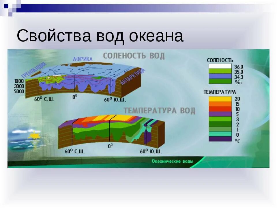 Свойства вод океана. Свойства океанической воды соленость. Свойства океанической воды солёность 6 класс география. Роль океана в жизни земли. Тесты воды океана