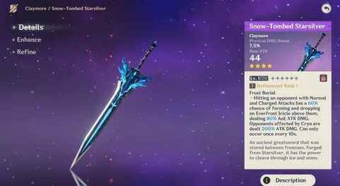 How to Get the Sword of Snowy Star Silver 