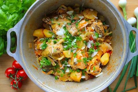 Капуста картошка кабачок казан