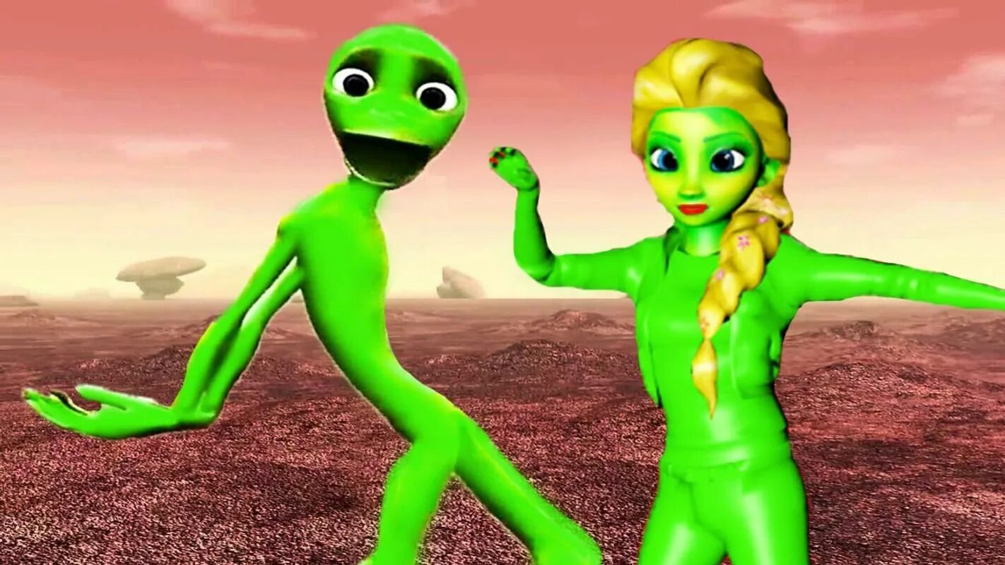 Пришелец Dame tu Cosita. Зеленый инопланетянин. Танец инопланетян. Зеленый гуманоид.