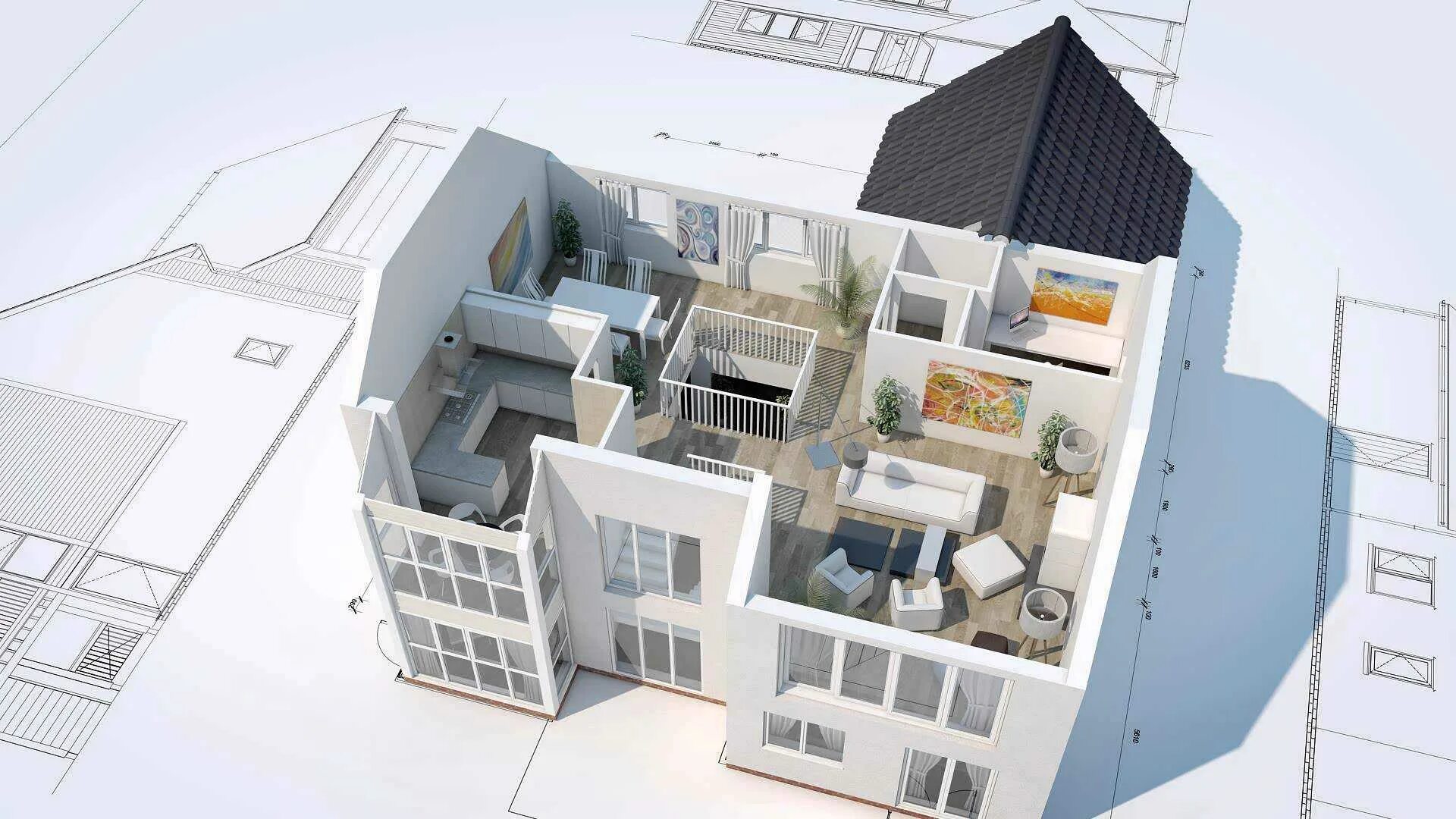 Old new home. Архитектурная визуализация 3ds Max. Проектирование домов. Макет дома. Макет планировки дома.