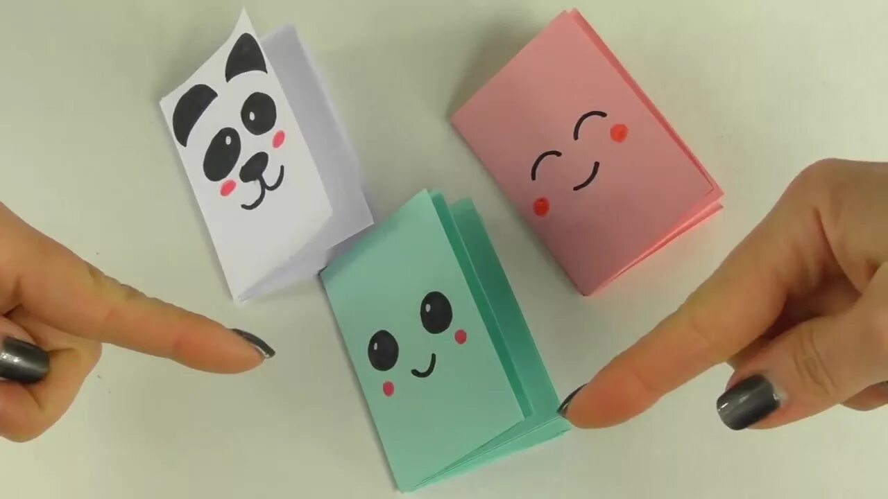 Поделки из бумаги. Блокнотик для списка покупок из одного листа бумаги - YouTube