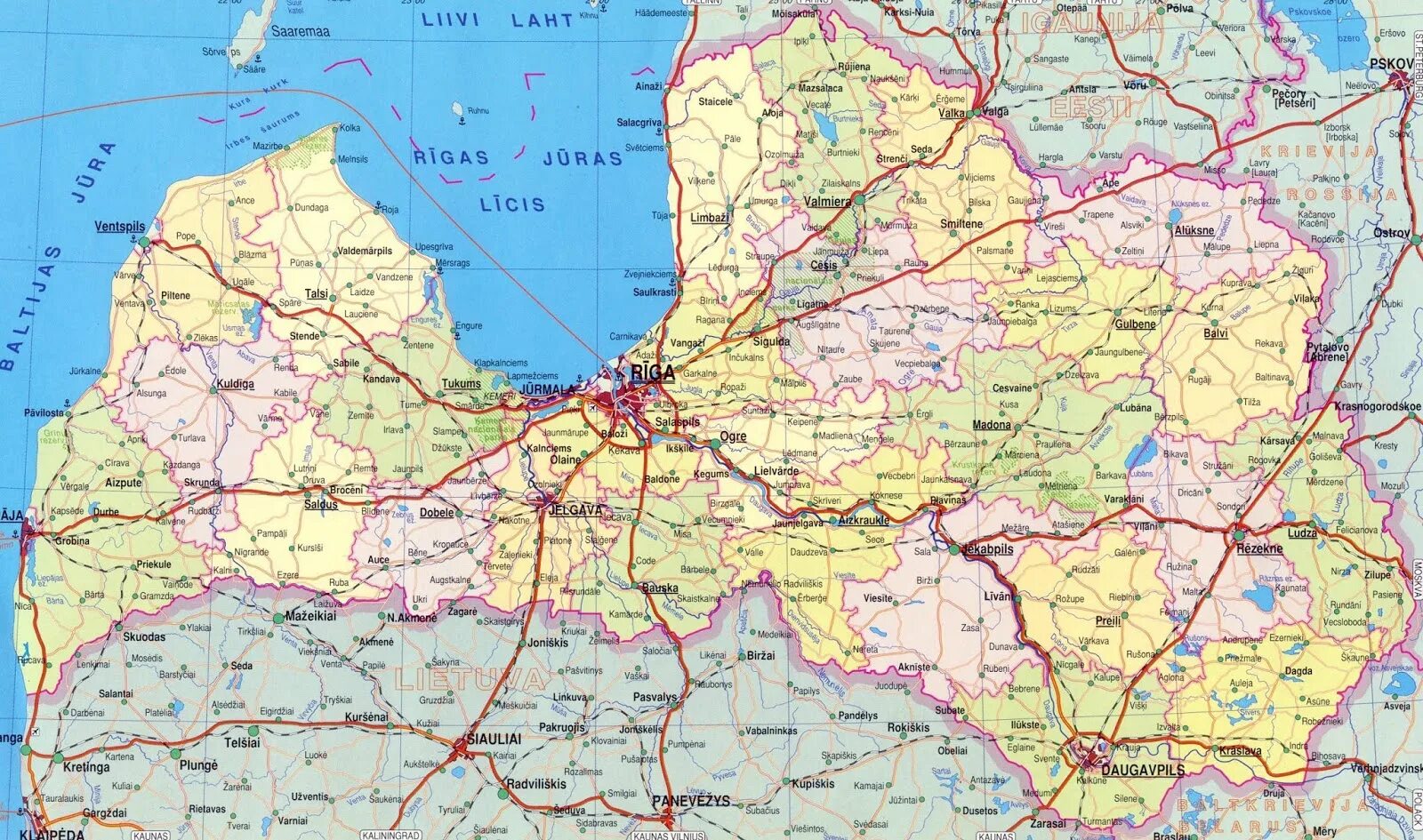 Площадь латвии в кв км. Подробная карта латвии. подробная карта латвии на русском языке с городами подробная. карта латвии на русском языке с городами подробная. административная карта латвии.