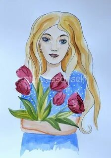 Нарисовать самой женщина