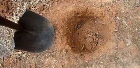 Digging a hole
