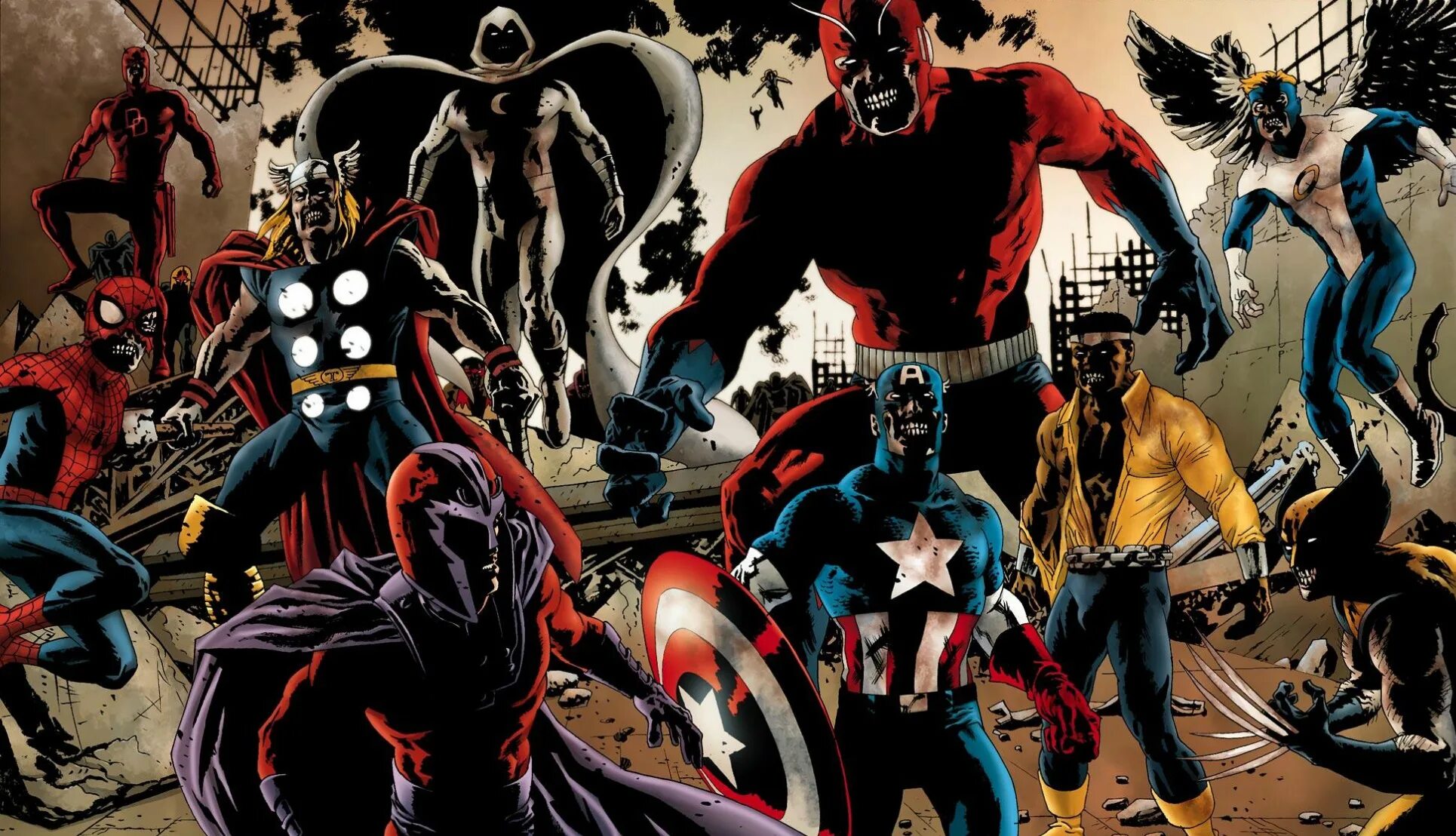 Зомби вселенная марвел. Криптонцы dc. Мстители против мстителей зомби. Зомби против супергероев. Роберт рейнольдс марвел.