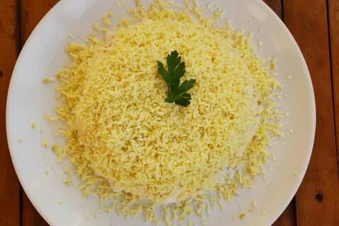 Салат мимоза без моркови