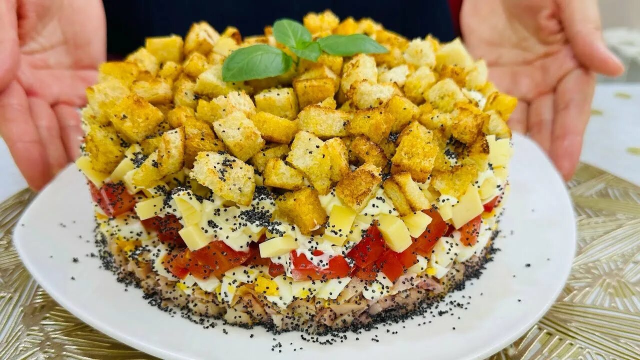 Праздничный салат "Курица под кайфом" Еда в объективе. Простые рецепты Дзен