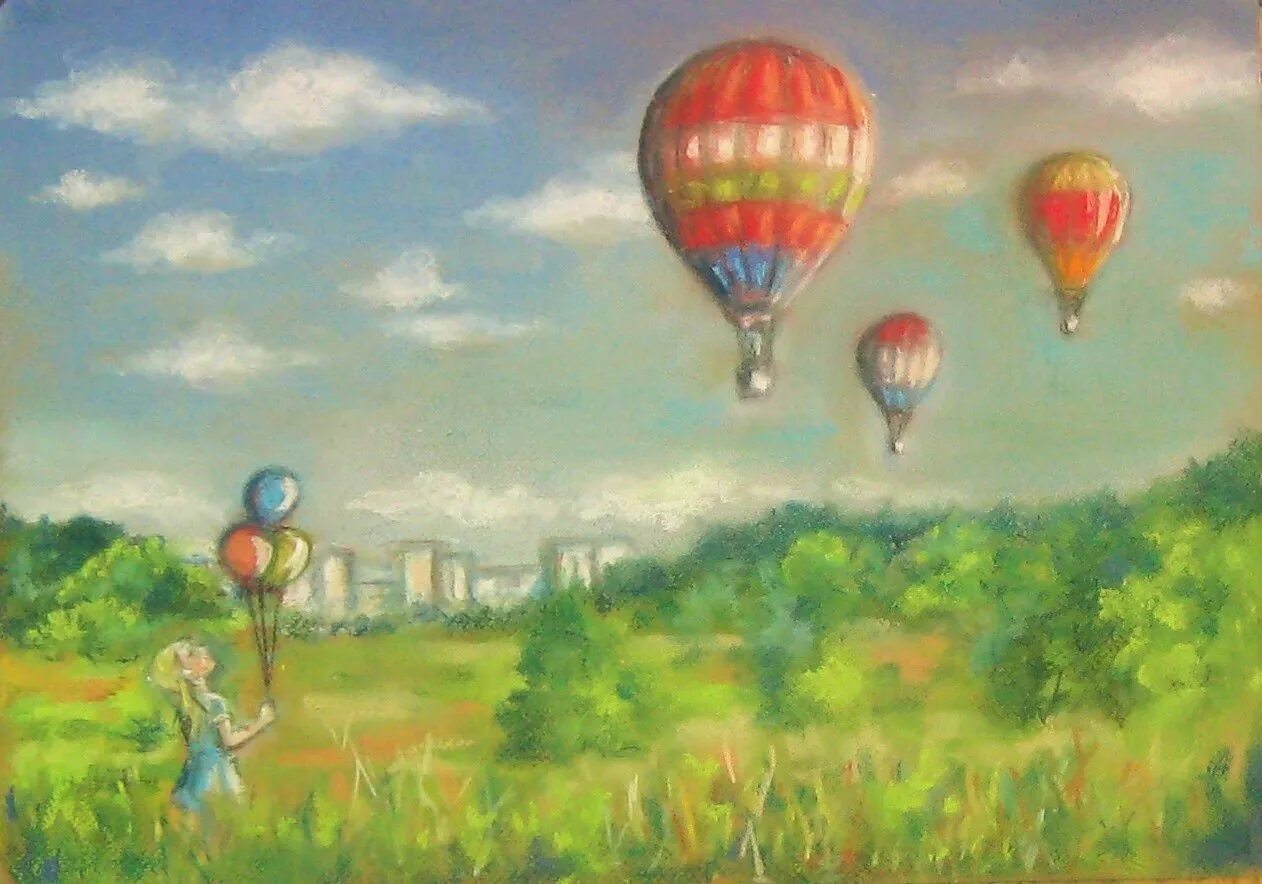 Сказка воздушных шаров. Воздухоплавание братья Монгольфье. Сказочные воздушные шары. Картина с воздушными шарами. Воздушный шар иллюстрация.