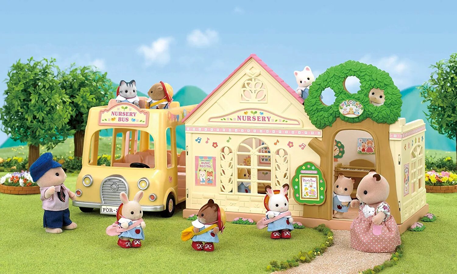 Сильвания фэмили набор день рождения. Sylvanian families 5316. Сильвания фэмили лесной детский сад. Детский сад families. Детский сад families.