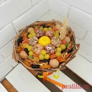 Букет из сухофруктов своими руками