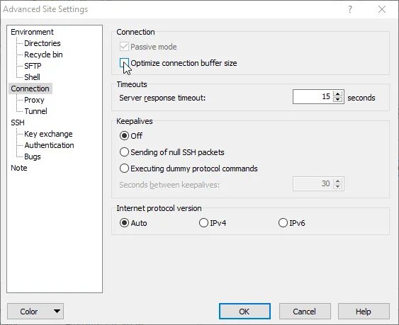 Buffering timeout