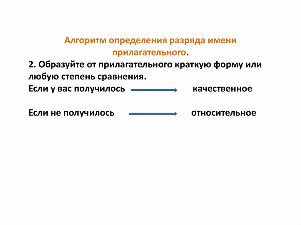 Определить качественное значение. Алгоритм определения разряда имени прилагательного. Алгоритм определения разряда прилагательного. Алгоритм определения разрядов прилагательных. Определите разряд имен прилагательных.