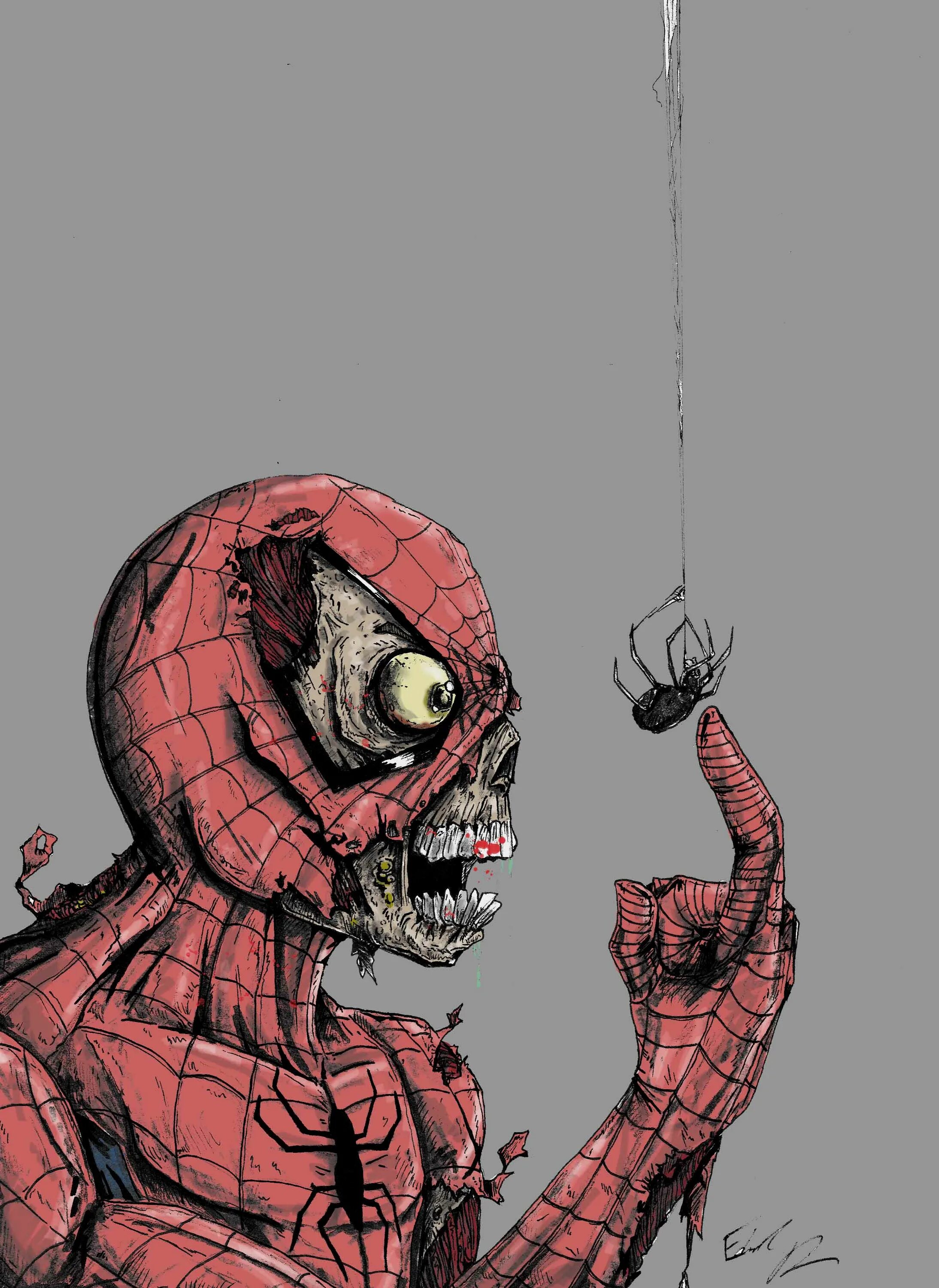 Долгоножка паук зомби. Человек паук против зомби. Торрубиелла паук зомби\\. Паук из мультика. Человек паук паук мутант.