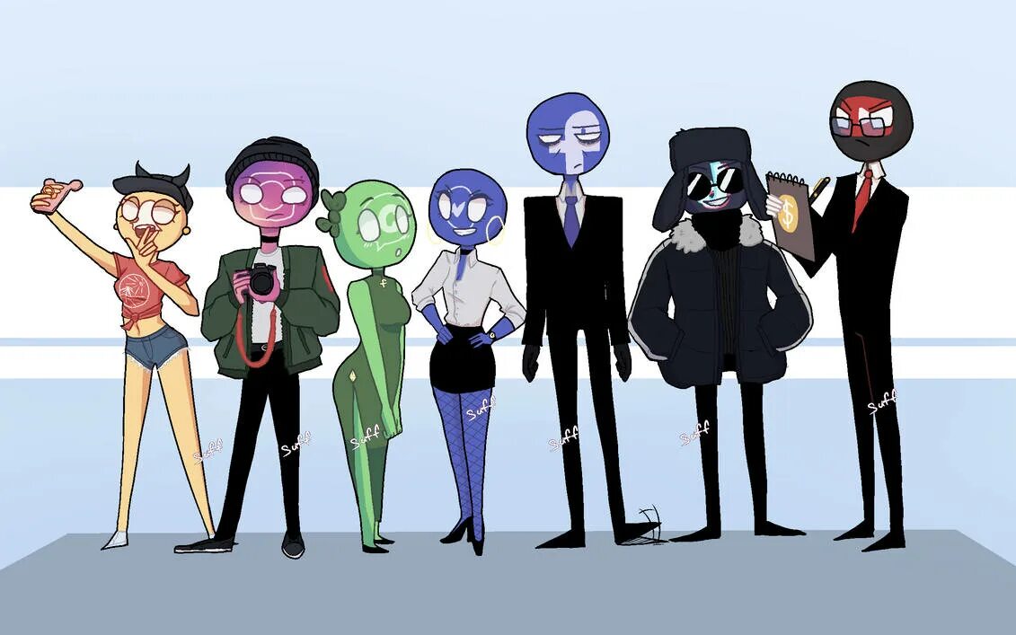 Countryhumans БРИКС. Соцсети в виде людей. Социал Медиа хуманс. Приложения в виде людей с круглыми головами.