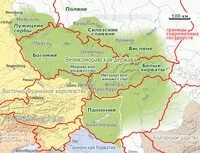 Великая моравия на карте