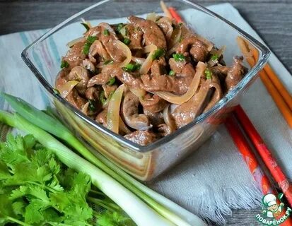 Печень по корейски