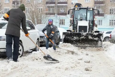Снегопад уборка снега