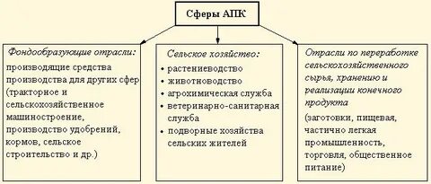 Отрасли обслуживающие сельское хозяйство