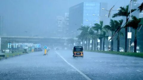 Heavy rain weather