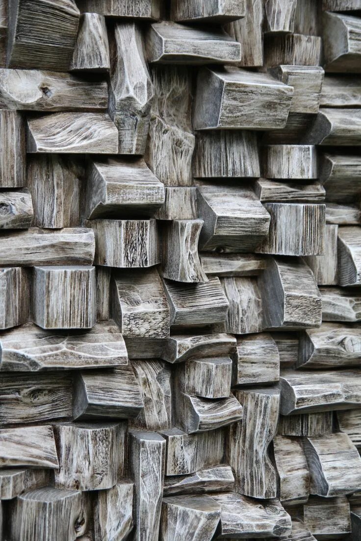 Колотая доска. Стена из колотого дерева. Стена из колотых брусков. Колотое дерево. Contemporary Wood.