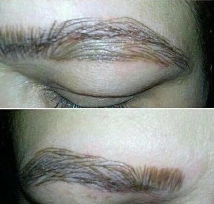 Viral post highlights the reality of going to a REALLY bad eyebrow salon Bad eye