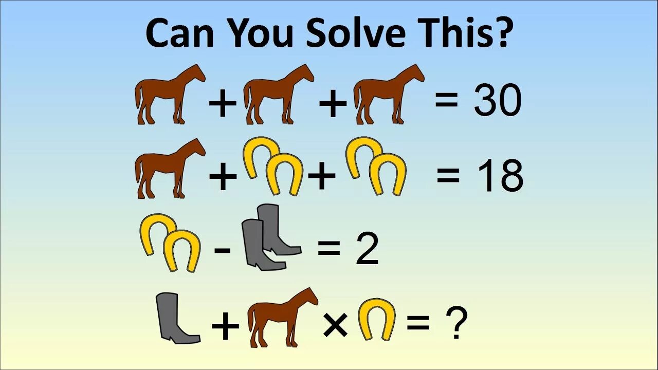 Can you solve your problem